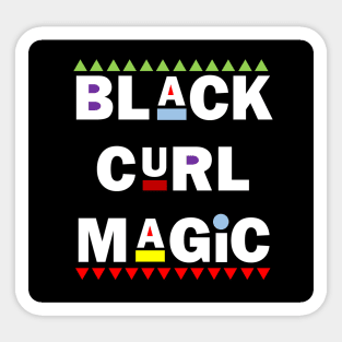 Black Curl Magic Sticker